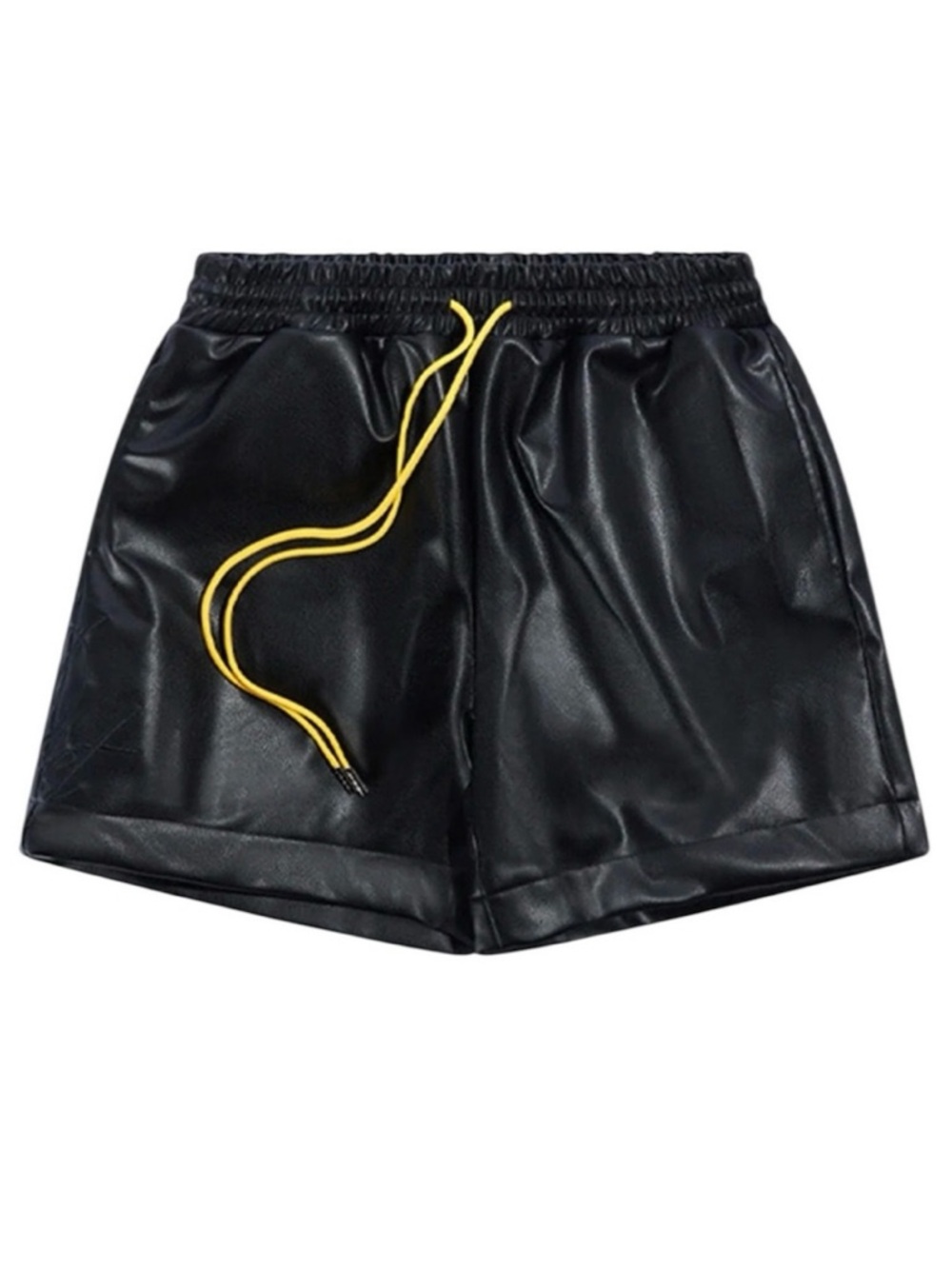 Diet Starts Monday Leather Script Shorts NWT Size XL
